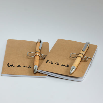 Notebook with Pen & Clip