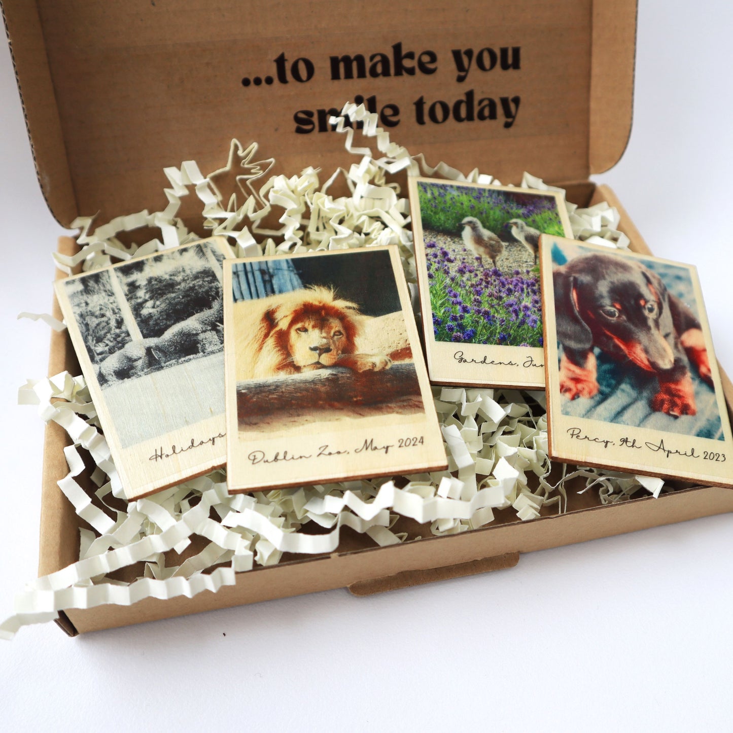 Wooden Photo Magnets